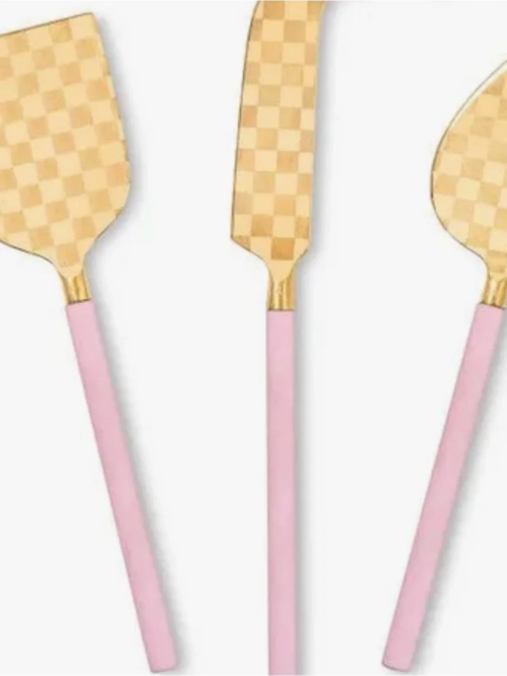 McKenzie Childs rosy check set of three new without box, cheese tools